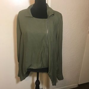 Torrid zip Up hi Low sweater size 2